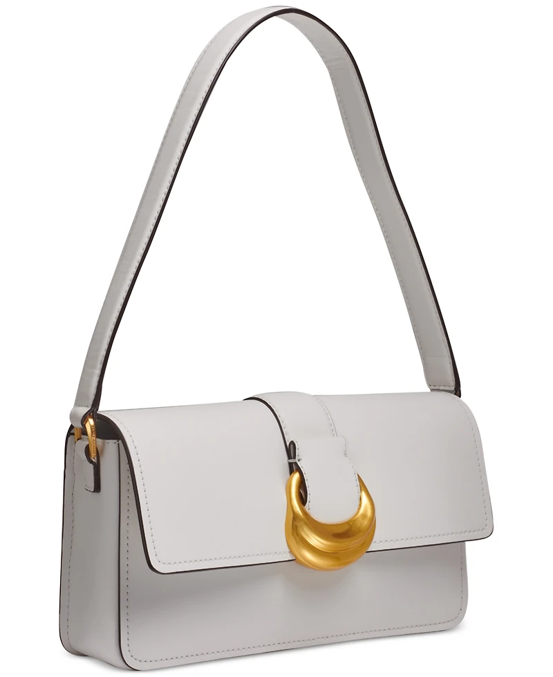 Donna Karan New York Valley Stream Leather Buckle Shoulder with Removable Strap