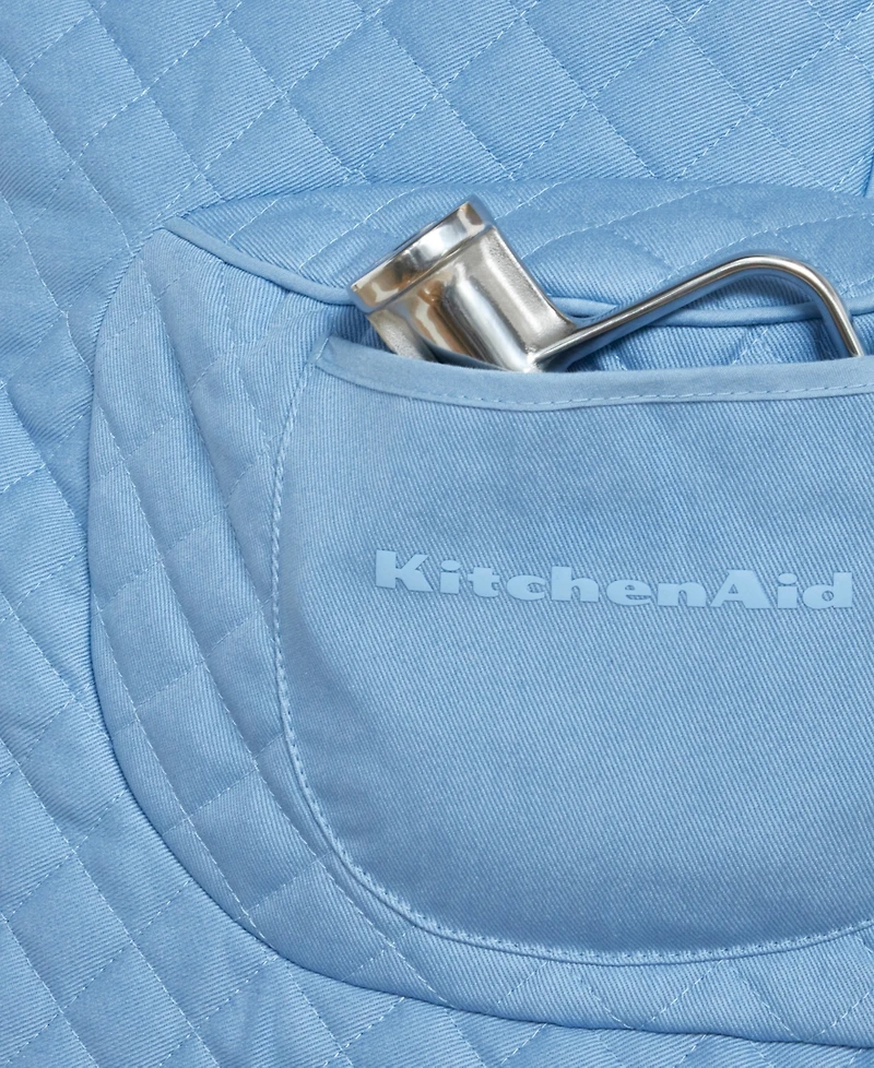 KitchenAid Fitted Tilt-Head Solid Stand Mixer Cover with Storage Pocket, Quilted, 14.37" x 18" 10"