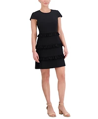 Eliza J Women's Ruffle-Tiered A-Line Dress