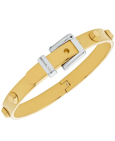 Michael Kors Two-Tone Colby Buckle Bangle Bracelet