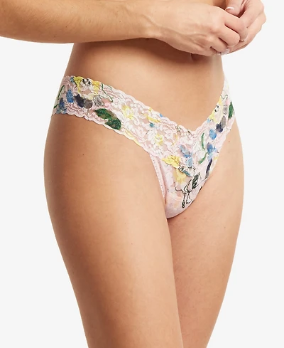 Hanky Panky Printed Signature Lace Low Rise Thong, PR4911