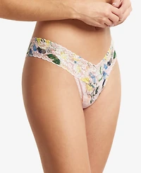 Hanky Panky Printed Signature Lace Low Rise Thong, PR4911