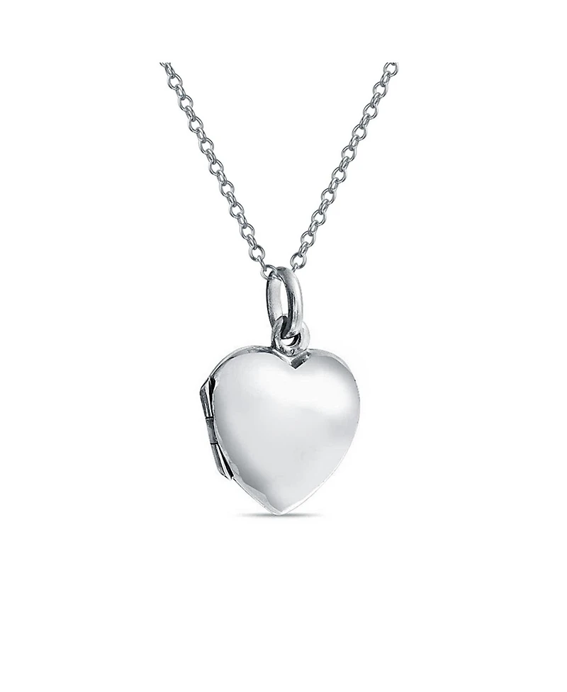 Bling Jewelry Sweet 16 Birthday Locket Necklace That Holds Picture Photo Holder Flower Heart Lockets