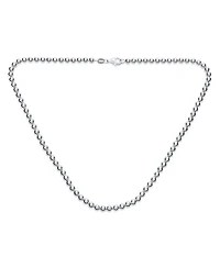 Bling Jewelry Dainty Sterling Silver Petite 4MM Round Bead Station Ball Necklace Shinny