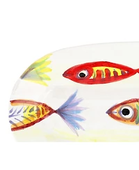Vietri Pesci Colorati Small Oval Platter