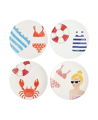 Vietri Riviera Assorted Salad Plates, Set of 4