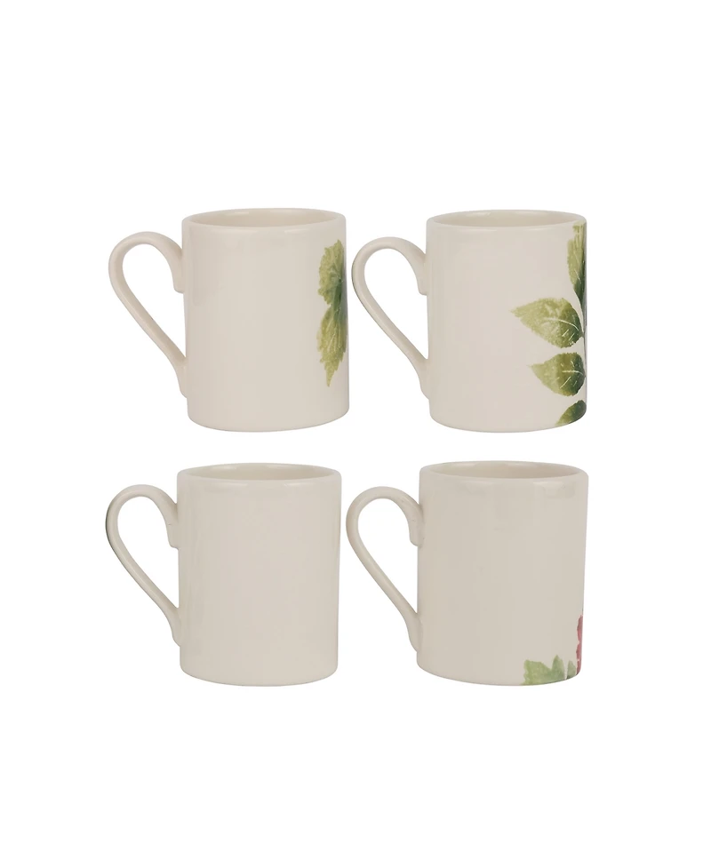 Vietri Foresta Primavera Assorted Mugs, Set of 4