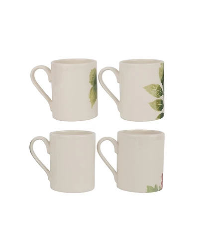 Vietri Foresta Primavera Assorted Mugs, Set of 4