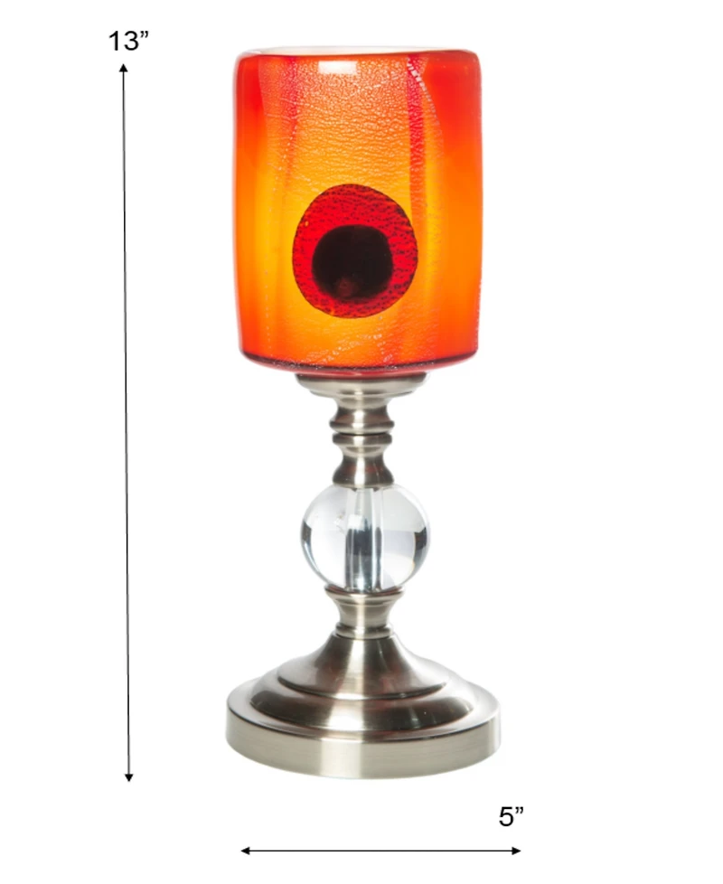 Dale Tiffany 13" Tall Filare Hand Blown Art Glass Shade Accent Lamp