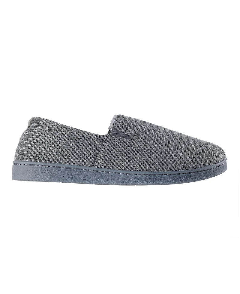 Isotoner Men's Textured Knit Kai Closed Back Slippers with Gel-Infused Memory Foam