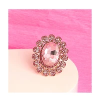 Sohi Women's Romance Oval Statement Ring