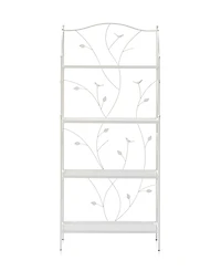 Glitzhome 52" H 4-Tiered Rectangular Metal Shelf Plant Stand or Storage Rack