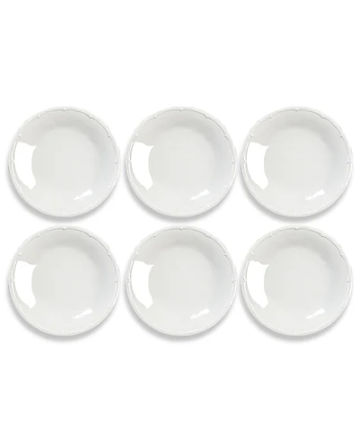Abode Homewares Bamboo Raised Rim Salad Plates, Set of 6