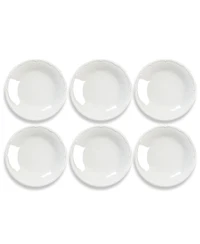 Abode Homewares Bamboo Raised Rim Salad Plates, Set of 6