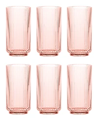 Abode Homewares Mesa Jumbo Cobalt Glasses, Set of 6