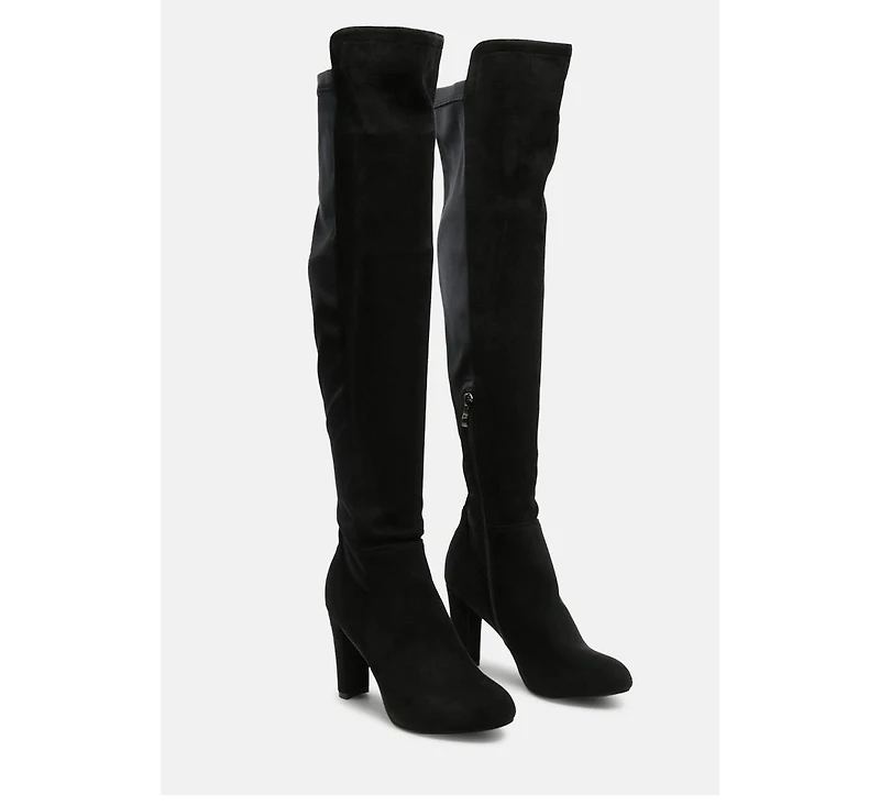 fauna knee high block heeled boots