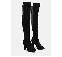 fauna knee high block heeled boots