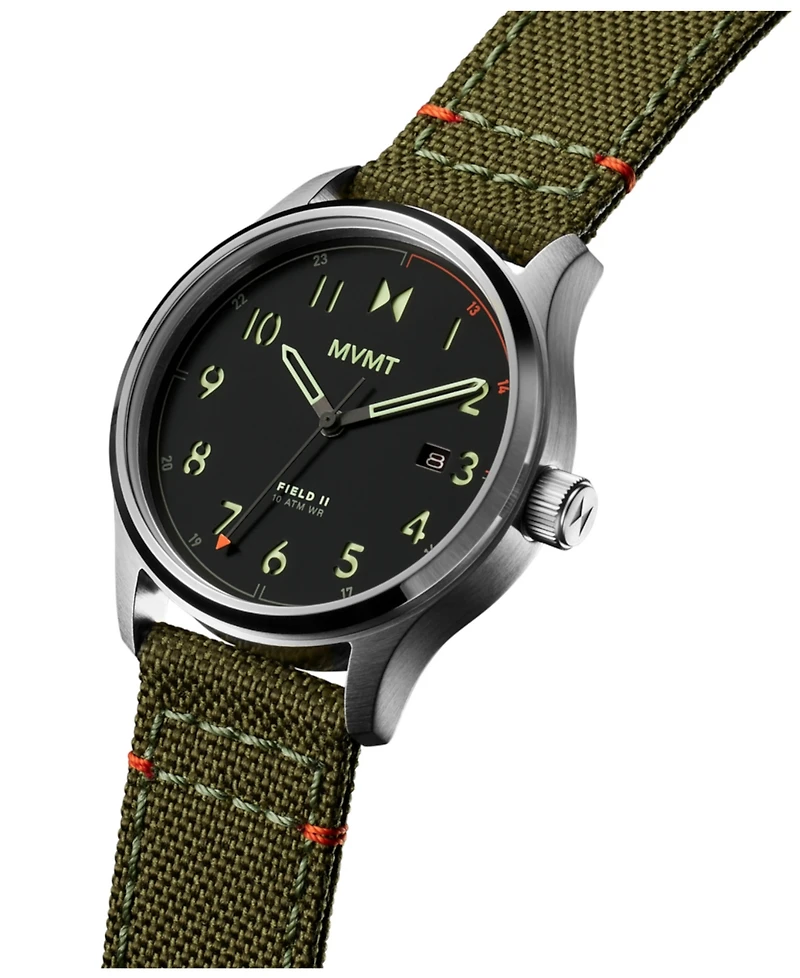 Mvmt Field Ii Men's Green Nylon Watch 41mm