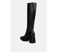 bouts high calf block heel boots