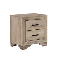 Streamdale Furniture Natural Finish Nightstand for Bed Side Table