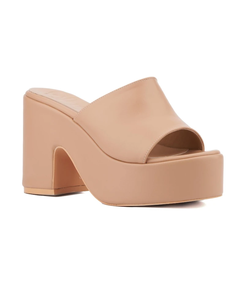 Olivia Miller Women's Crush Platform Heel Sandal