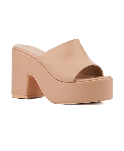 Olivia Miller Women's Crush Platform Heel Sandal