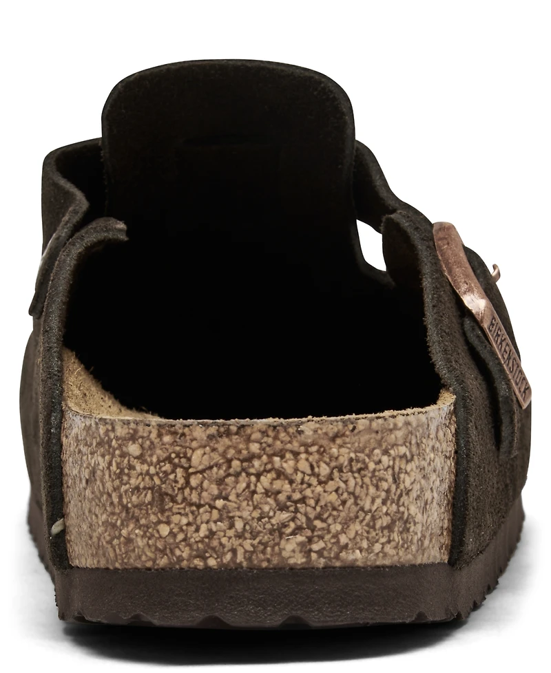 Birkenstock Men's Boston Soft Footbed Suede Leather Clogs from Finish Line