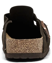 Birkenstock Men's Boston Soft Footbed Suede Leather Clogs from Finish Line
