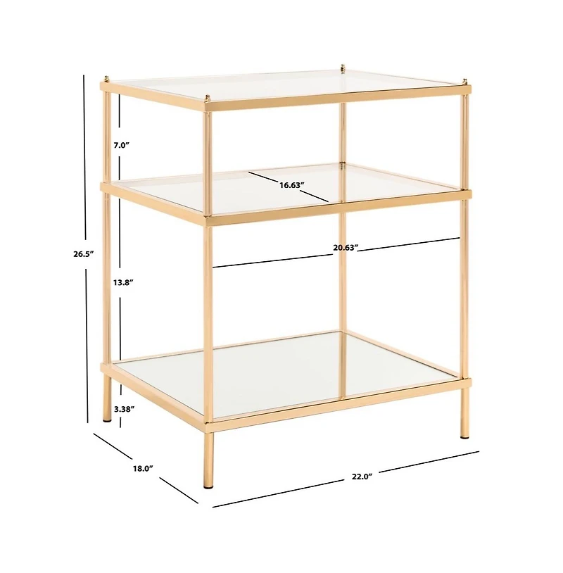 Noelia 3 Tier Accent Table