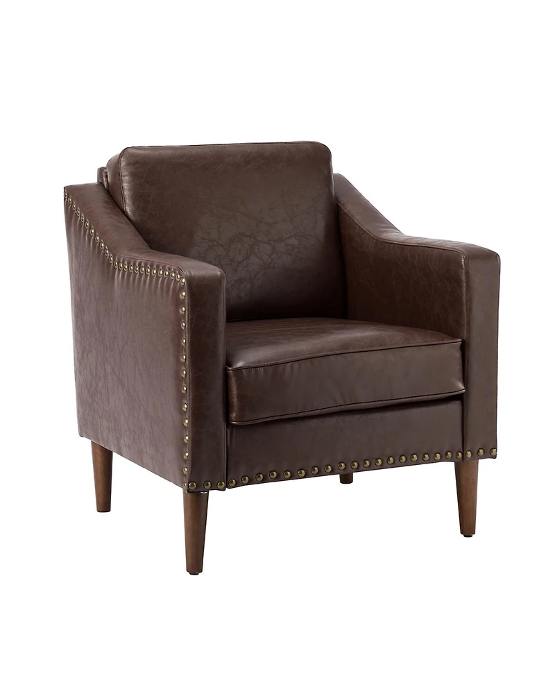 Karena Transitional Armchair with Nailhead Trims