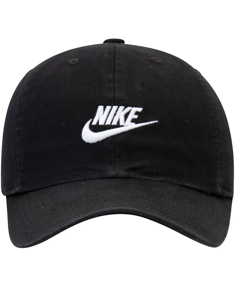 Youth Boys and Girls Nike Black Heritage 86 Futura Adjustable Hat