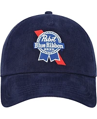 Men's American Needle Navy Pabst Blue Ribbon Roscoe Corduroy Adjustable Hat