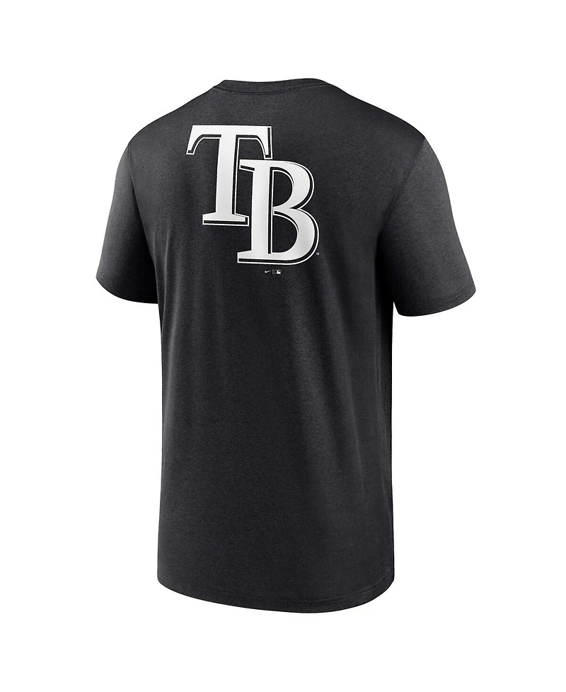 Men's Nike Black Tampa Bay Rays Fashion Over Shoulder Logo Legend T-shirt