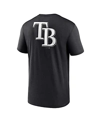 Men's Nike Black Tampa Bay Rays Fashion Over Shoulder Logo Legend T-shirt