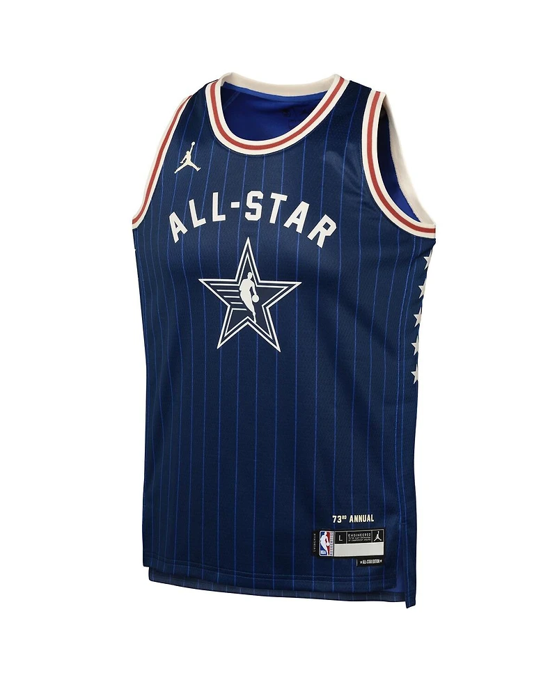 Big Boys Jordan Joel Embiid Navy 2024 Nba All-Star Game Swingman Jersey