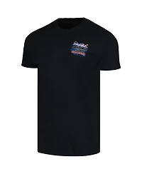 Men's Checkered Flag Sports Black Dale Earnhardt 1998 Daytona 500 Champion Anniversary T-shirt