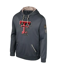 Men's Colosseum Charcoal Texas Tech Red Raiders Oht Military-Inspired Appreciation Pullover Hoodie
