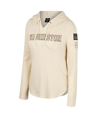 Women's Colosseum Cream Washington Huskies Oht Military-Inspired Appreciation Casey Raglan Long Sleeve Hoodie T-shirt