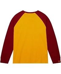 Men's Mitchell & Ness Gold Minnesota Golden Gophers Legendary Slub Raglan Long Sleeve T-shirt