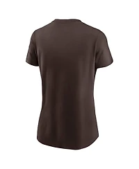 Women's Nike Brown San Diego Padres Wordmark T-shirt