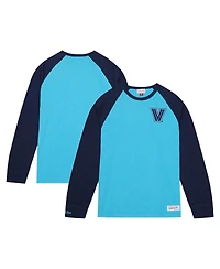 Men's Mitchell & Ness Light Blue Villanova Wildcats Legendary Slub Raglan Long Sleeve T-shirt