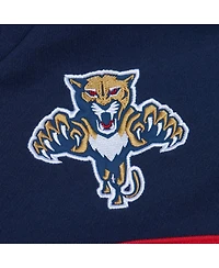Men's Mitchell & Ness Navy Florida Panthers Head Coach Pullover Hoodie