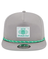 Men's New Era Gray Austin Fc Established Patch 9FORTY A-Frame Trucker Adjustable Hat