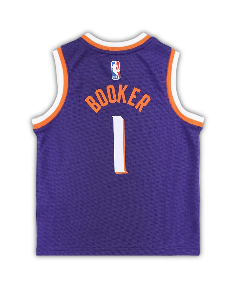 Little Boys and Girls Nike Devin Booker Purple Phoenix Suns Swingman Player Jersey - Icon Edition