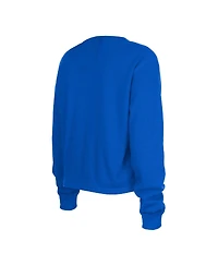 Women's New Era Royal Buffalo Bills Thermal Crop Long Sleeve T-shirt