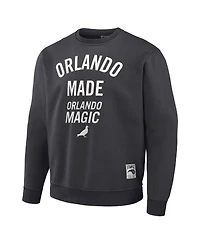 Men's Nba x Staple Anthracite Orlando Magic Plush Pullover Sweatshirt