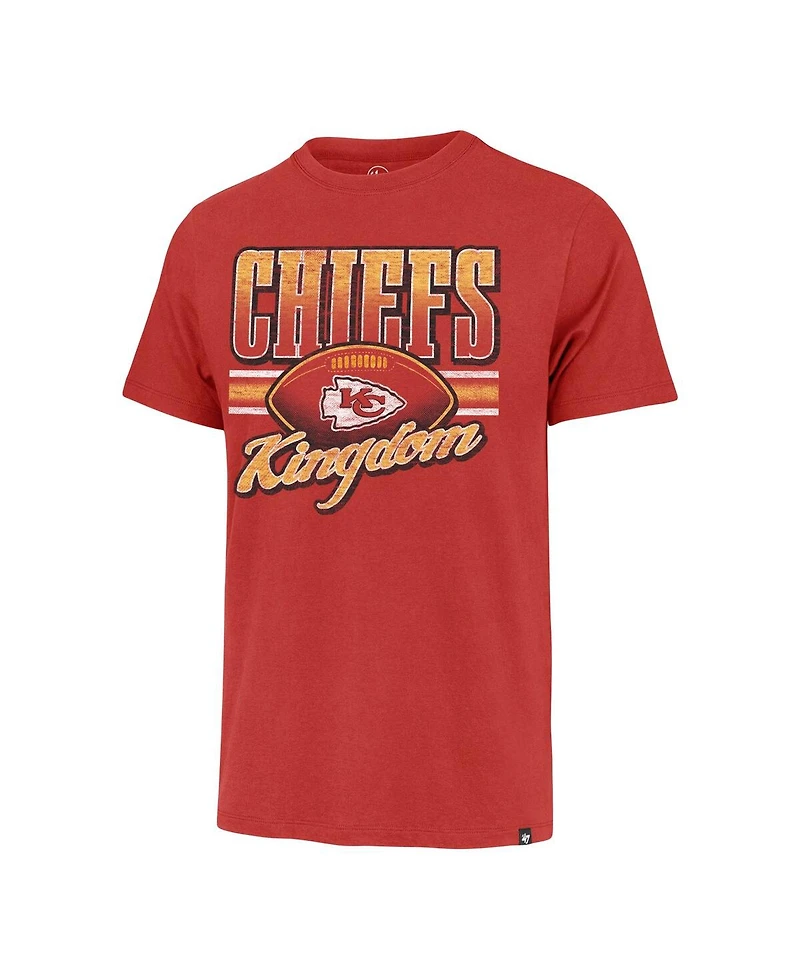 Men's '47 Brand Red Distressed Kansas City Chiefs Chiefs Kingdom Regional Franklin T-shirt