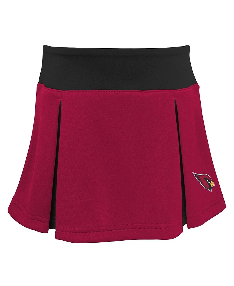 Little Girls Cardinal Arizona Cardinals Spirit Cheerleader Two-Piece Set with Bloomers