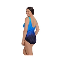 Women's Longitude Scoopback High Neck One-Piece Swimsuit