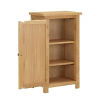 Cupboard 17.7"x12.6"x33.5" Solid Oak Wood